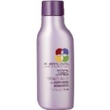 Small 1.7 oz purple bottle of hydrating conditioner for all hair types