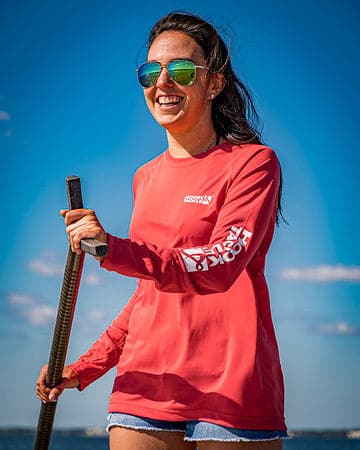 Women's Seamount Long Sleeve Performance UV Fishing Shirt - Blue - Image 19