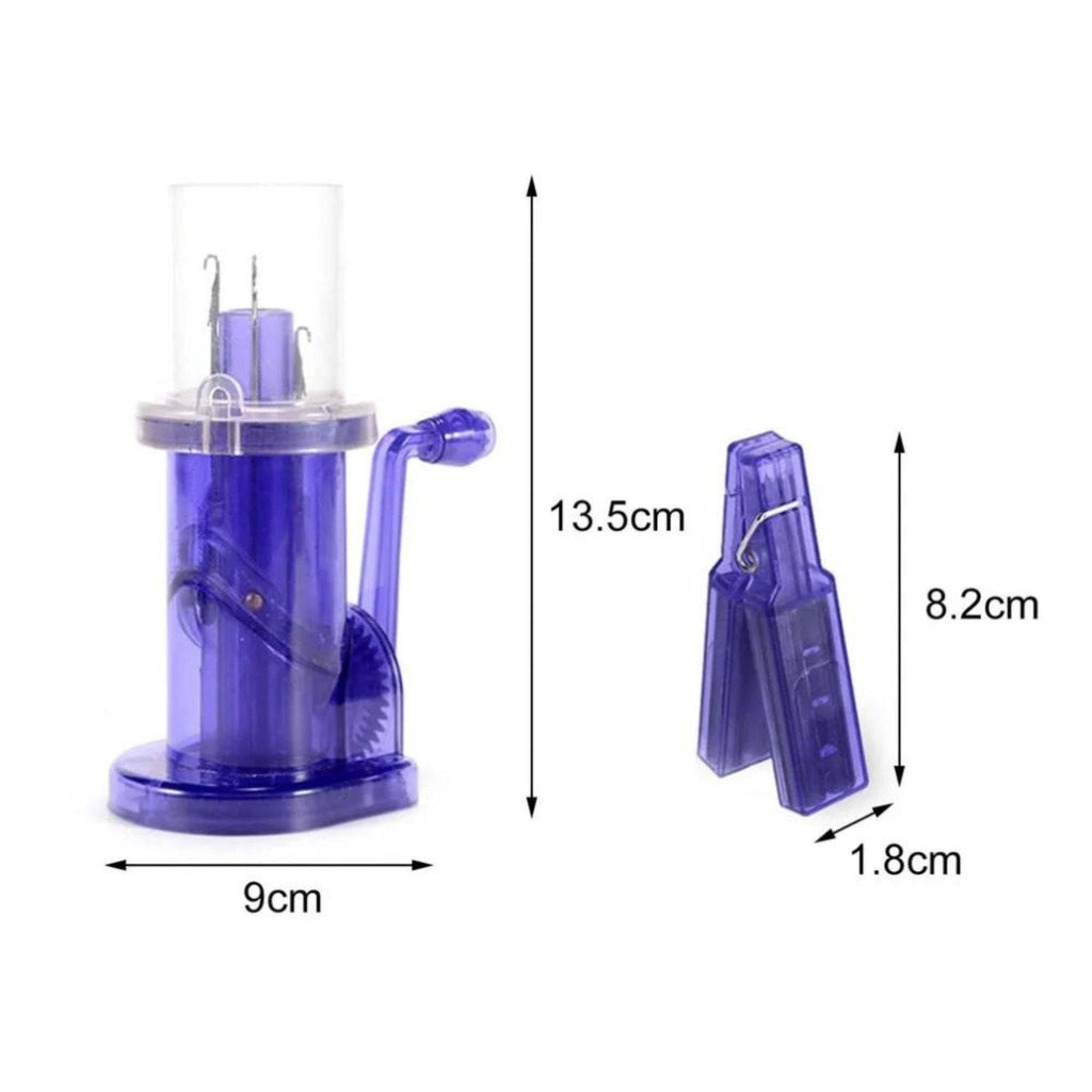 Purple I-Cord Maker Tool - Modern Crafting Utility for Yarn Projects