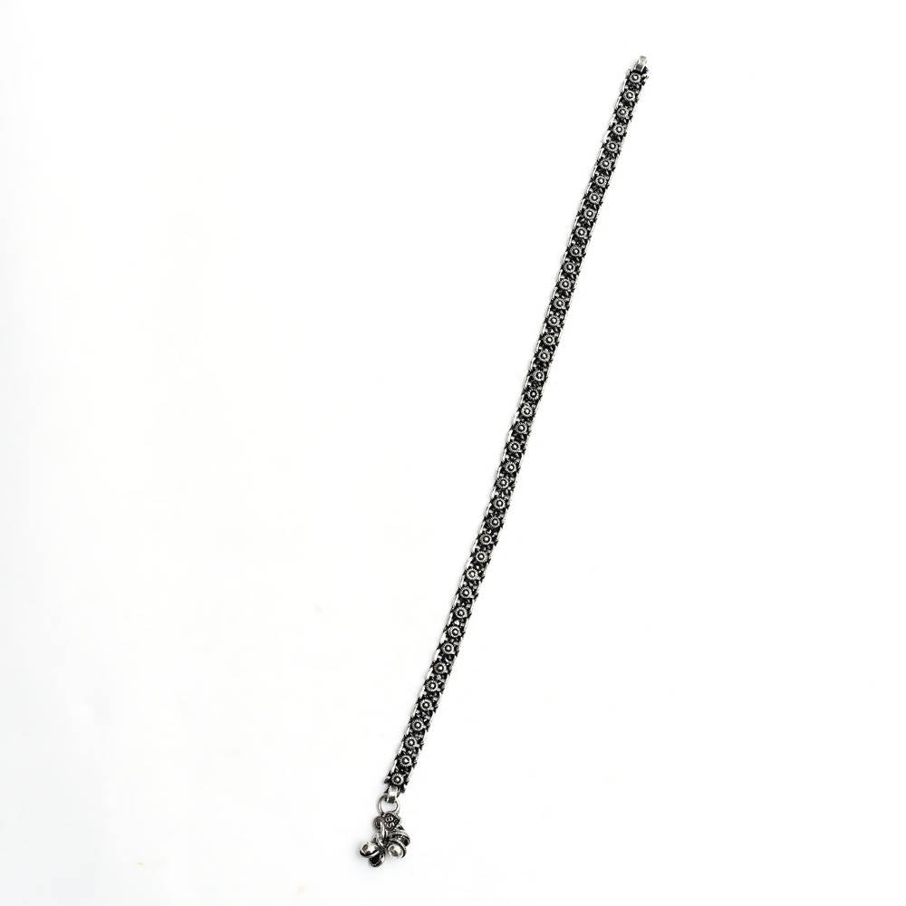 Oxidised Silver Traditional Payal Anklet for Daily Wear
