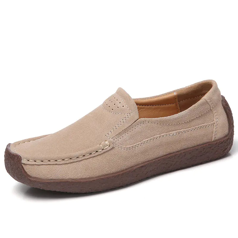 Women's Flat Leather Loafers
