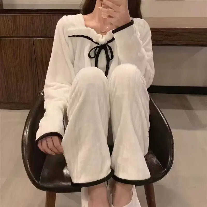Winter Full-Sleeved Pajama Set for Home Wear