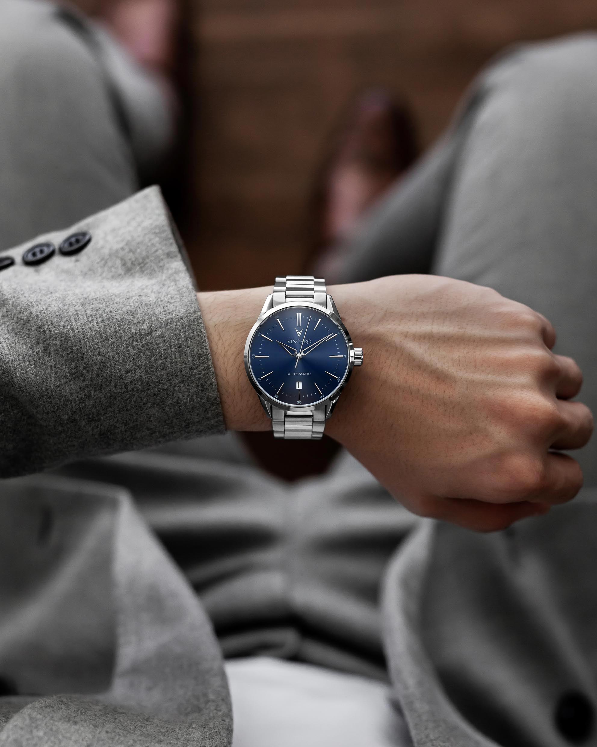 Icon Automatic Set in Silver and Blue - Matching Two-Piece Outfit