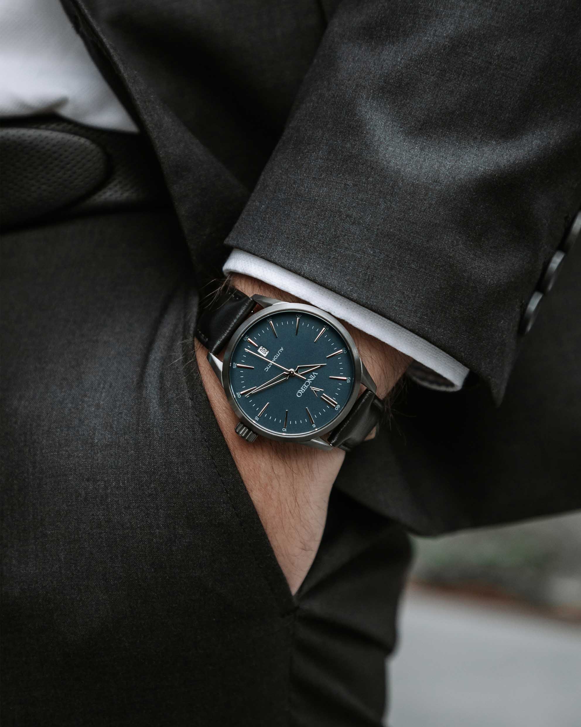 Icon Automatic Set in Gunmetal and Slate Two-Piece Matching Outfit