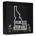 Idaho Drink Beer From Here Beer Cap Shadow Box