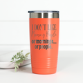 I Don't Like Mornings 20 oz Engraved Tumbler