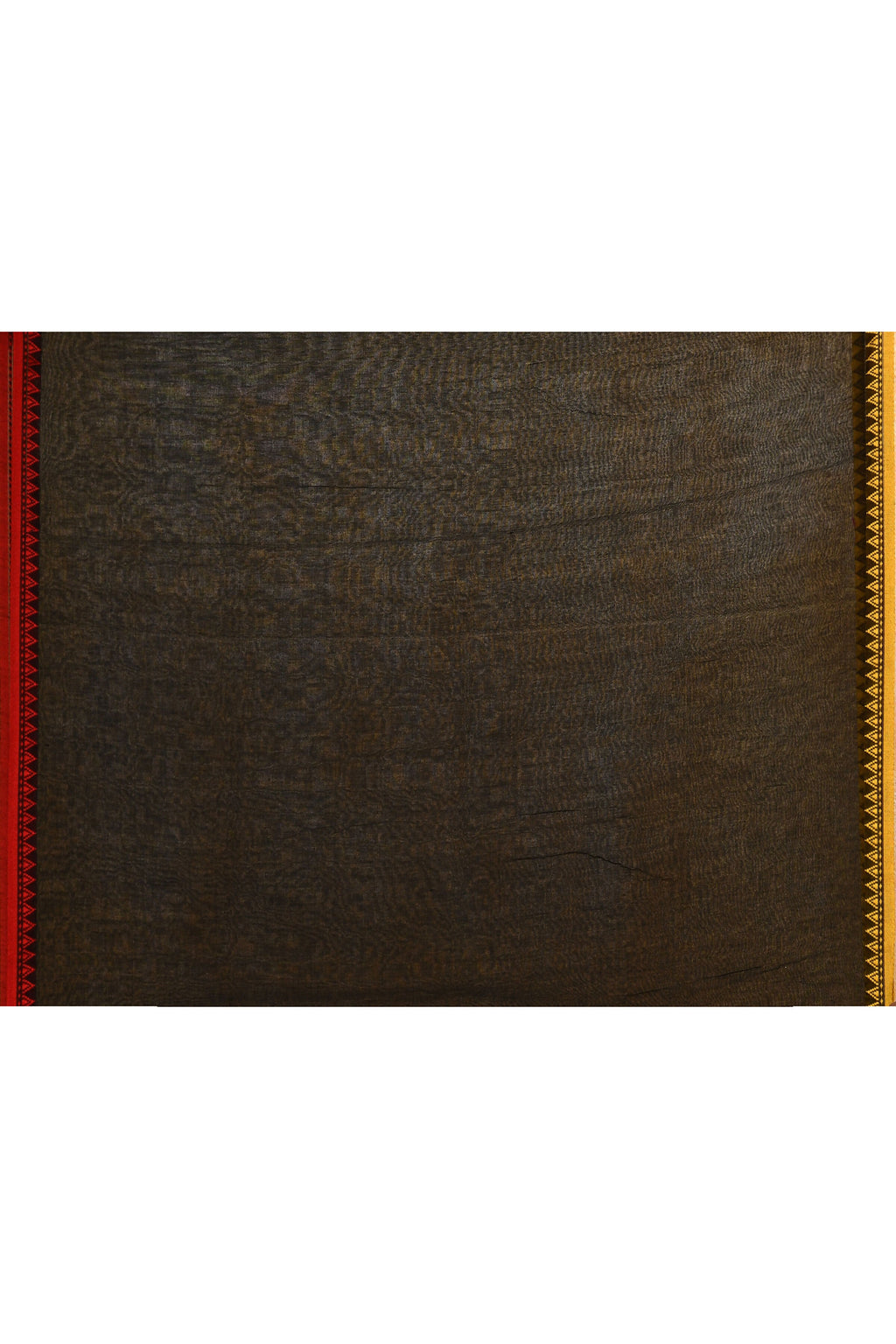 Black Handloom Cotton Saree with Elegant Embellishments