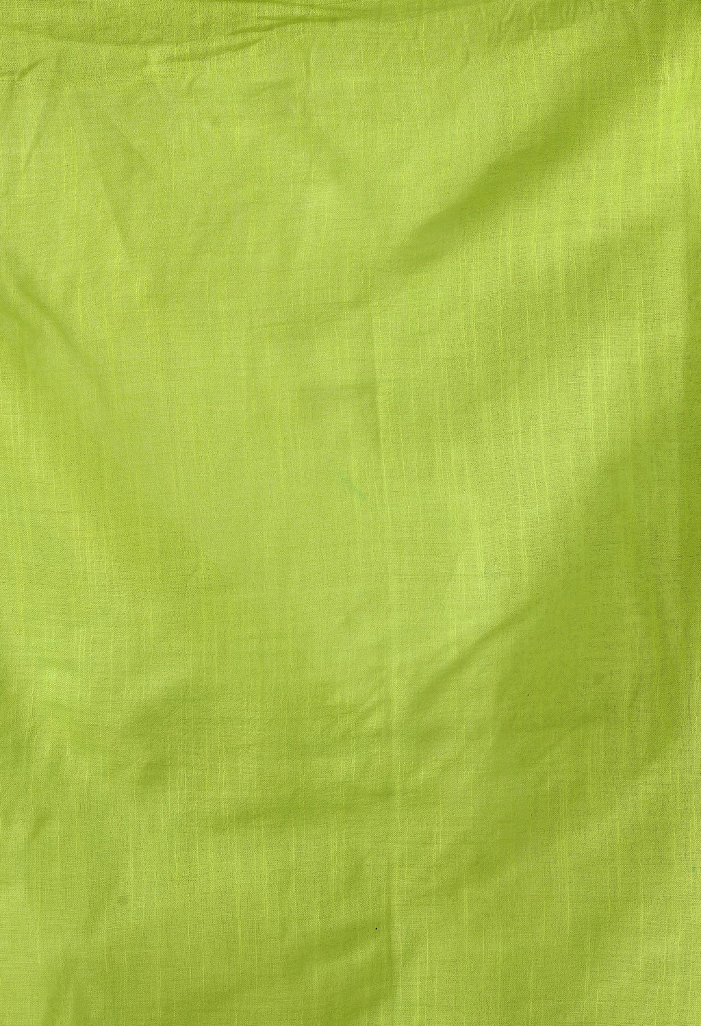 Parrot Green Bhagalpuri Handloom Silk Linen Saree with Silver Detail