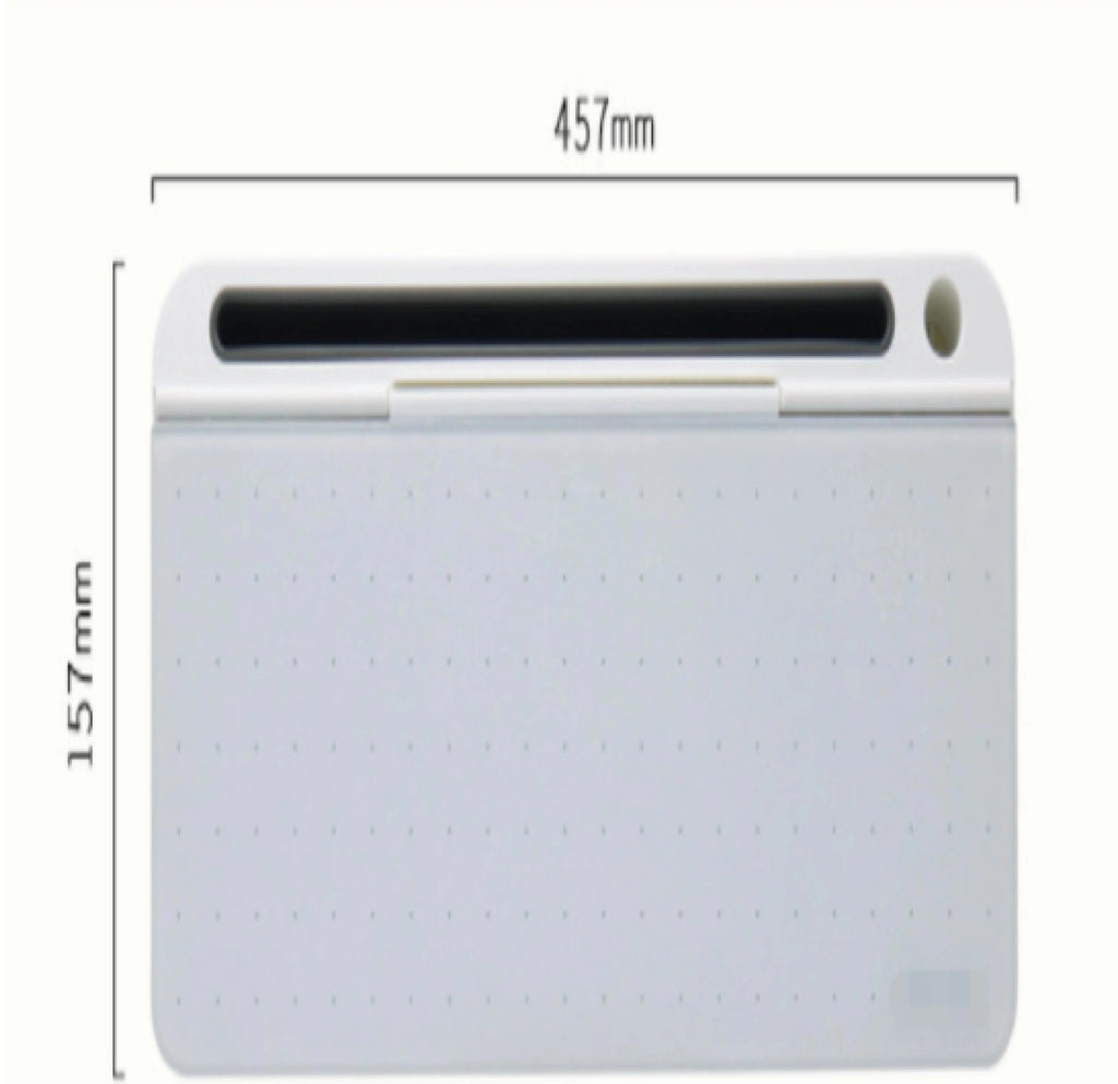Office Glass Dry Erase Desktop Computer Storage Whiteboard pad