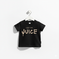 I Got The Juice graphic kids tee available in black and beige.
