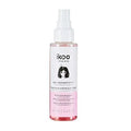 A 100ml bottle of ikoo Duo Treatment Spray for color protect and repair featuring a translucent pink liquid.
