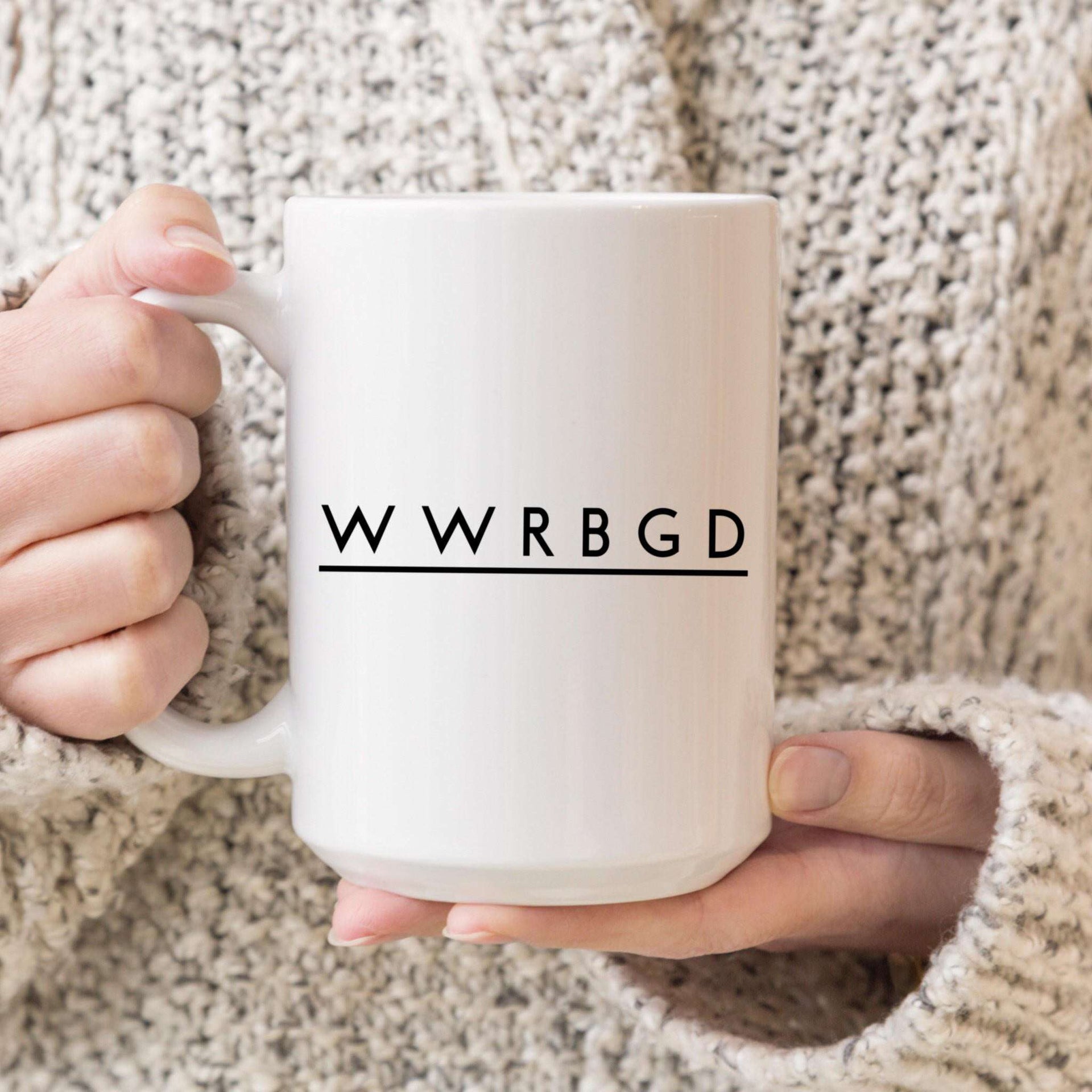 WWRBGD Two-Tone Ceramic Coffee Mug for Fierce Inspiration - Image 2