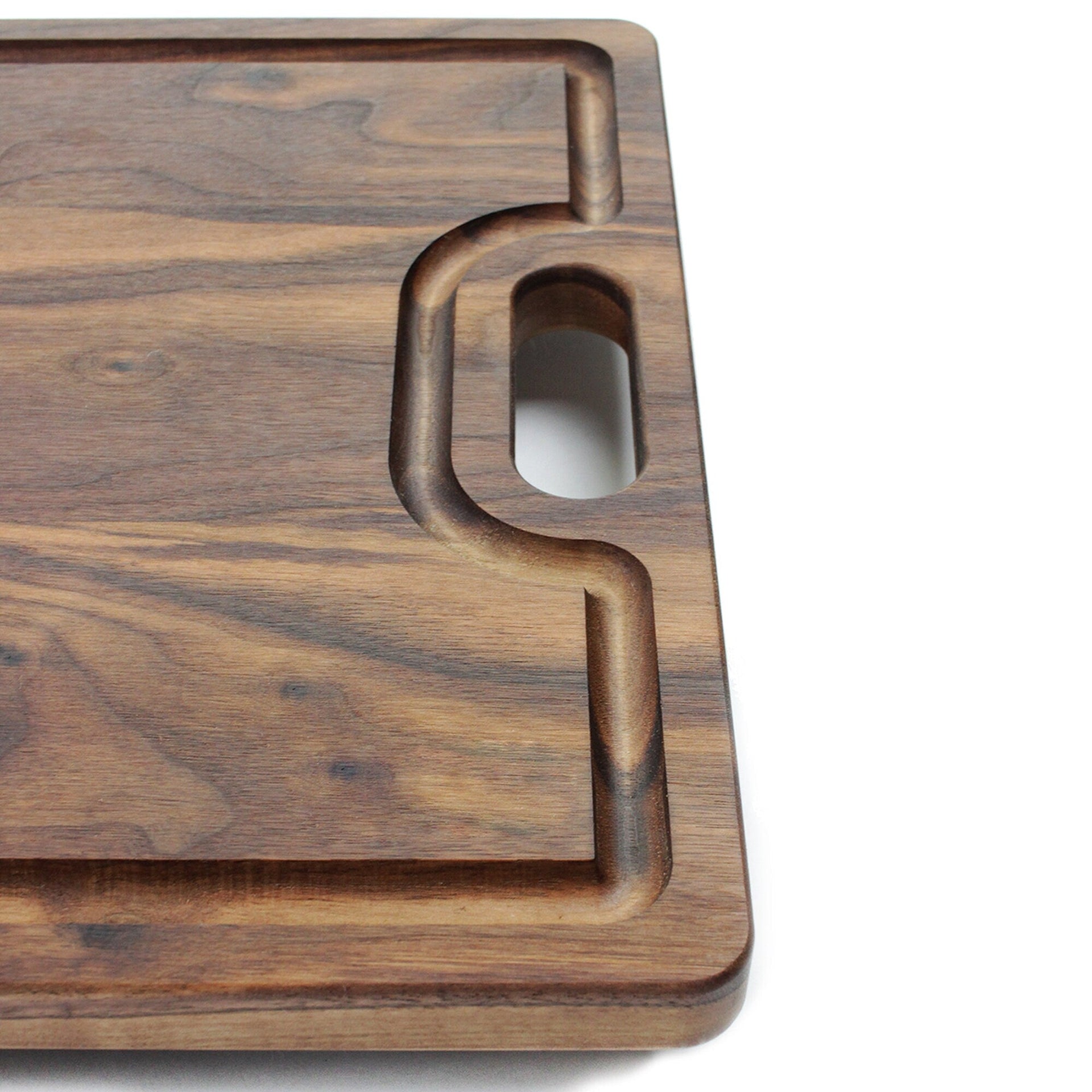 Father’s Day Butcher's Guide Custom Cutting Board, 18" x 12" Walnut Cutting Board, Juice Groove, Serving Tray, Gift for Dad, Made in the USA