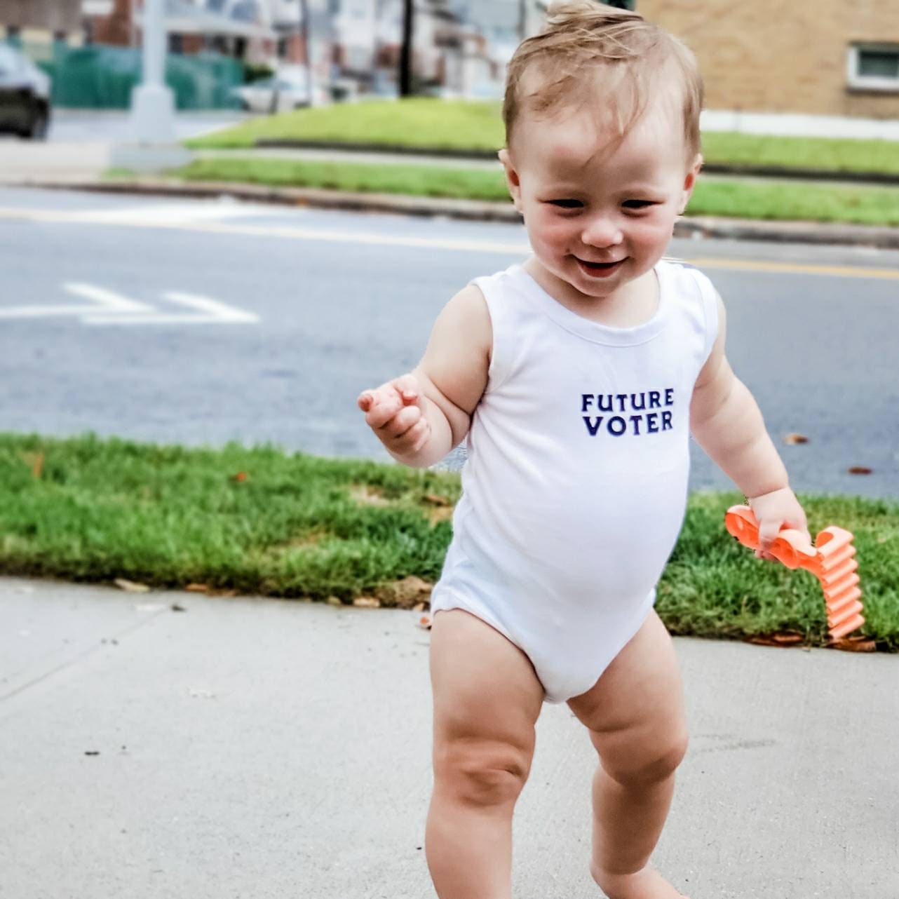 FUTURE VOTER Baby Bodysuit or Toddler Tee Shirt
