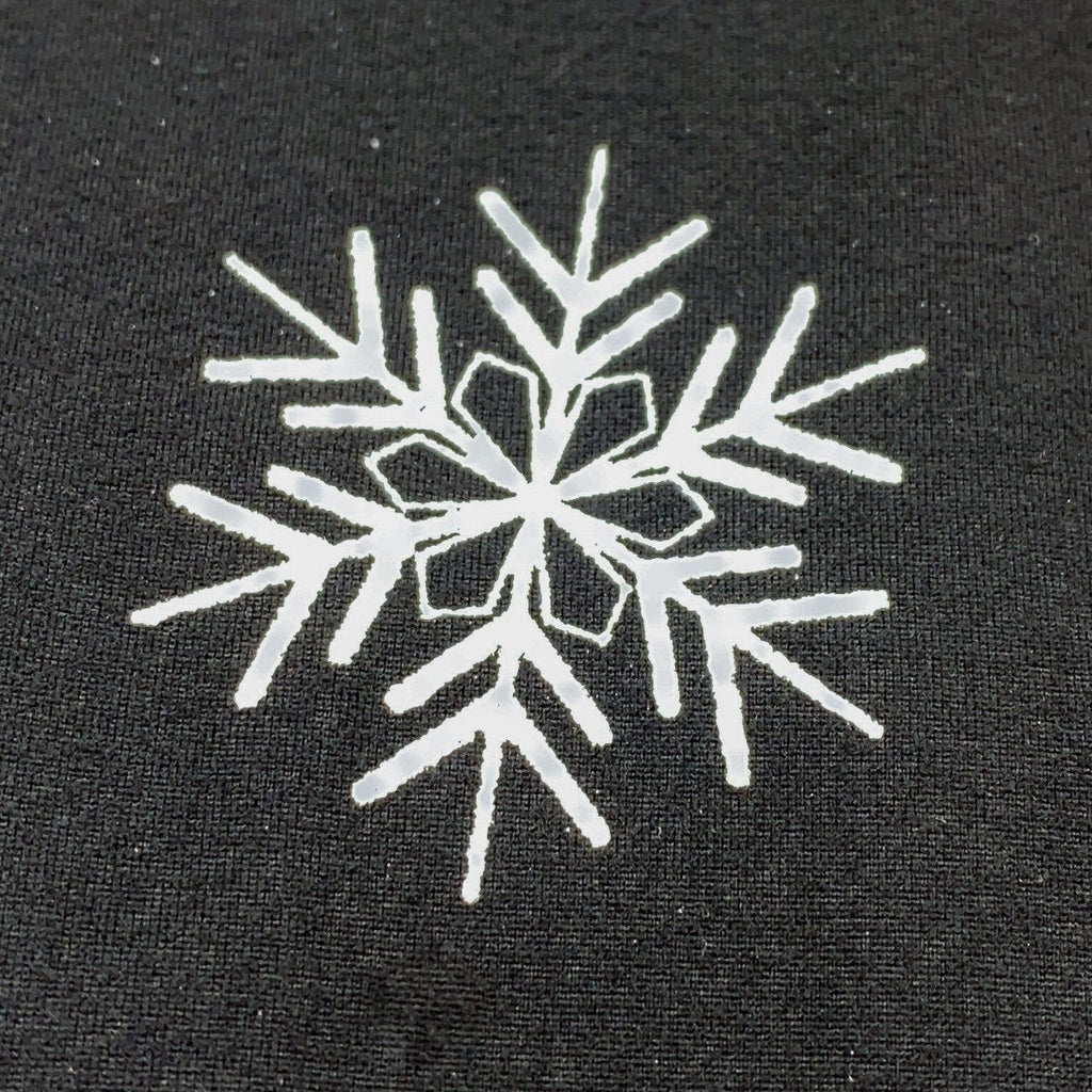 Christmas Snowflake Leggings Black White Leggings with Pockets