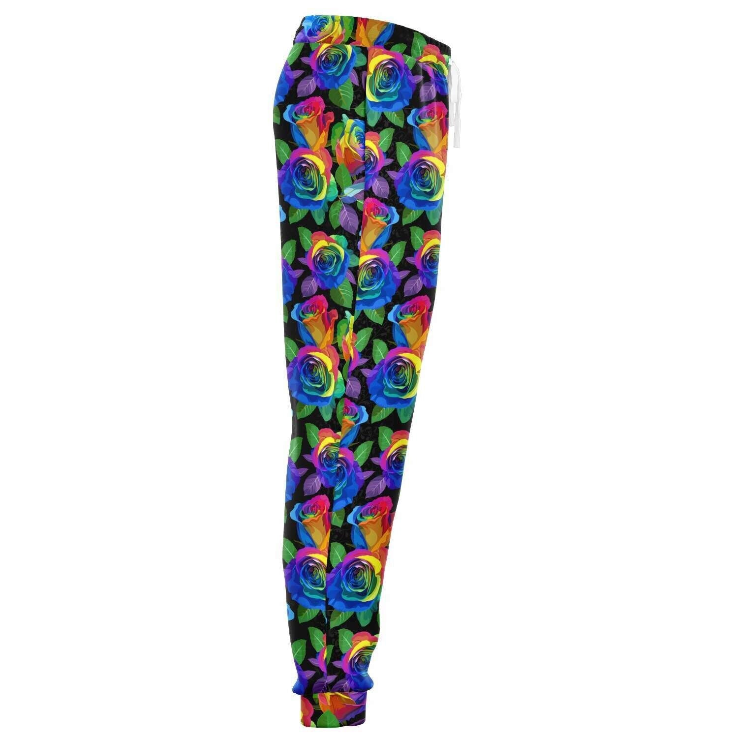 Rainbow Rose Joggers Ready  to Ship