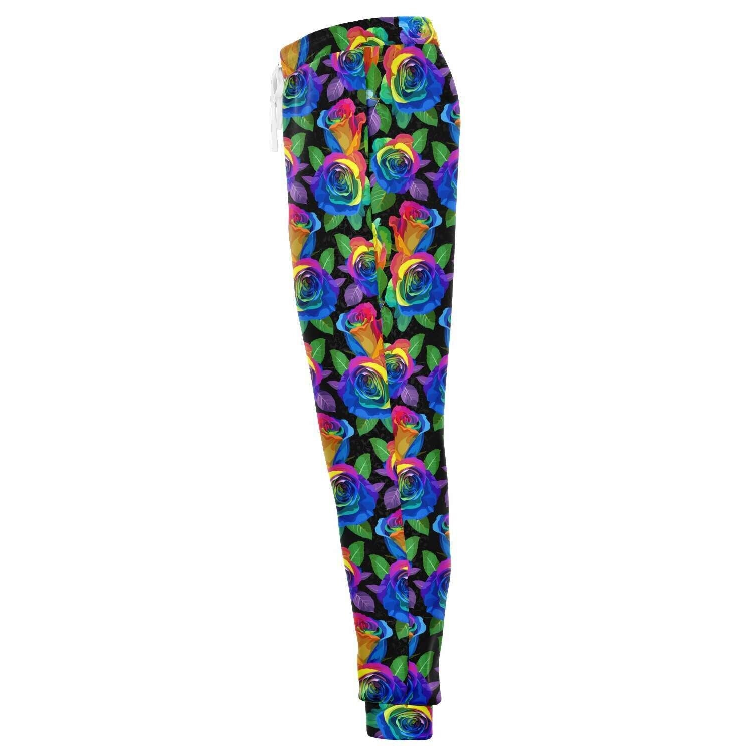 Rainbow Rose Joggers Ready  to Ship