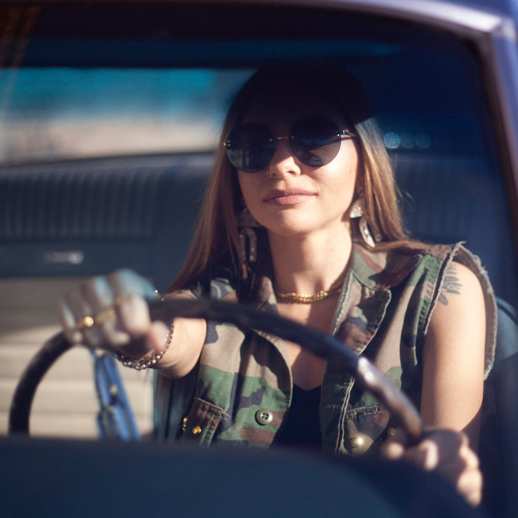 NOPE Gold or Silver Flat Top Ring