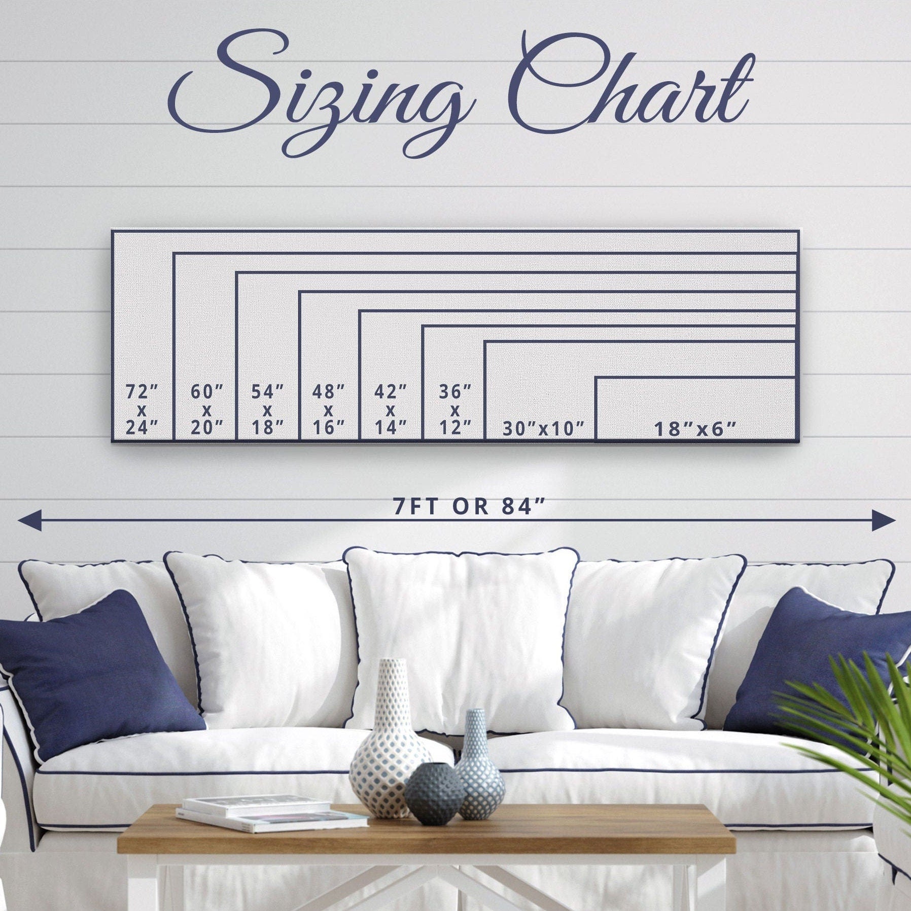 Shore House Nautical Flag Canvas Wall Art Coastal Beach Decor