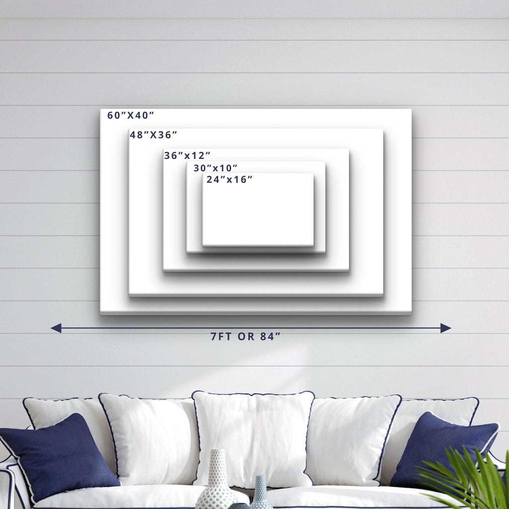 Martha's Vineyard Nautical Signal Flag Canvas Wall Art Decor