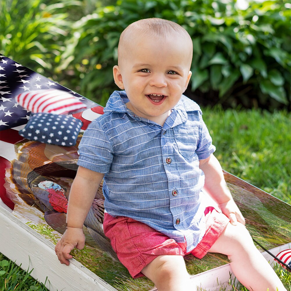 Turkey Hunting - Cornhole Board Wrap - Set of 2