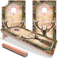 Deer Hunting - Cornhole Board Wrap - Set of 2