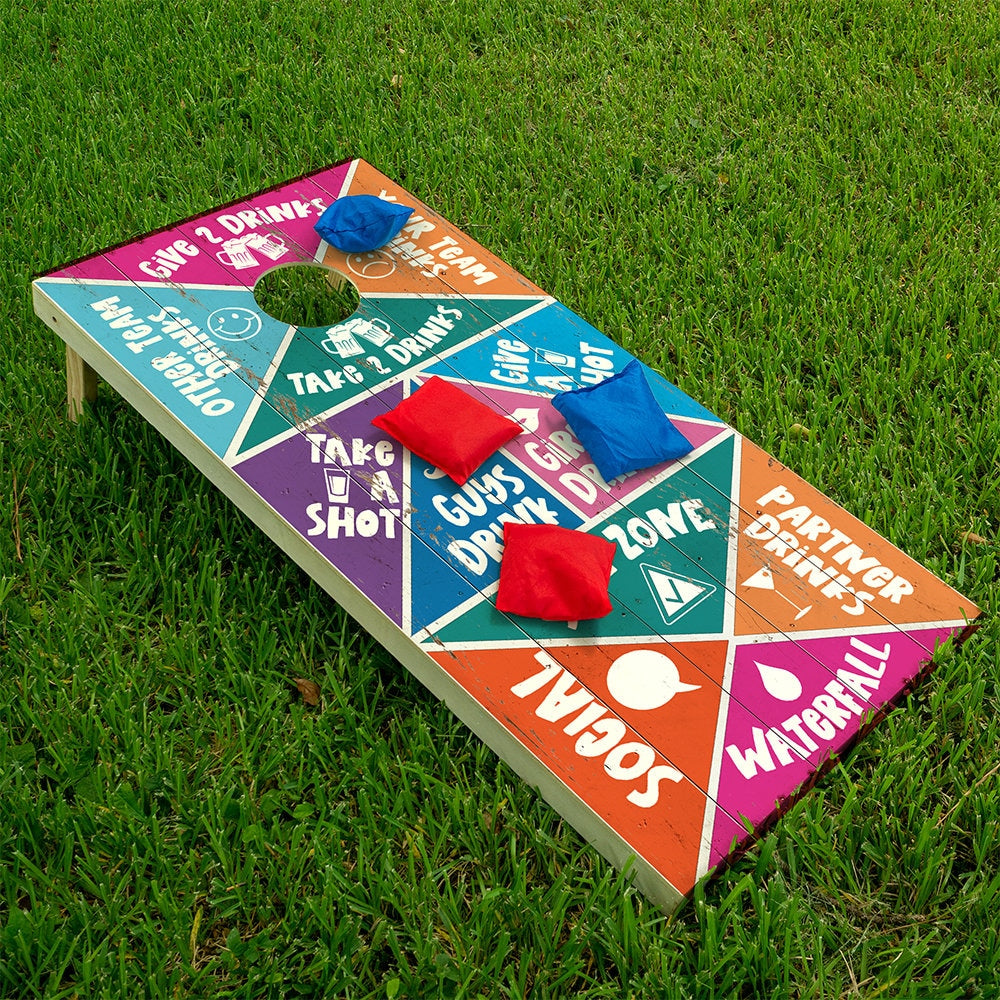 Drinking Game 1 - Cornhole Board Wrap - Set of 2