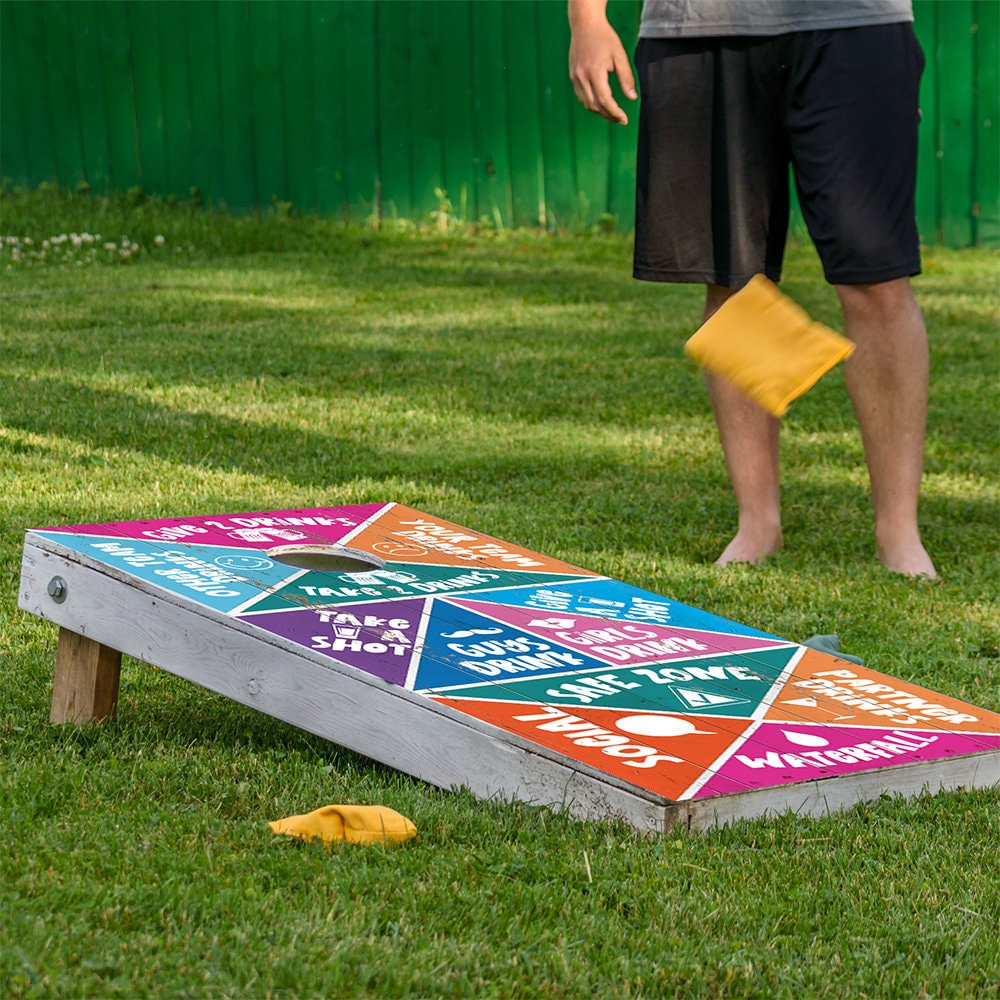 Drinking Game 1 - Cornhole Board Wrap - Set of 2