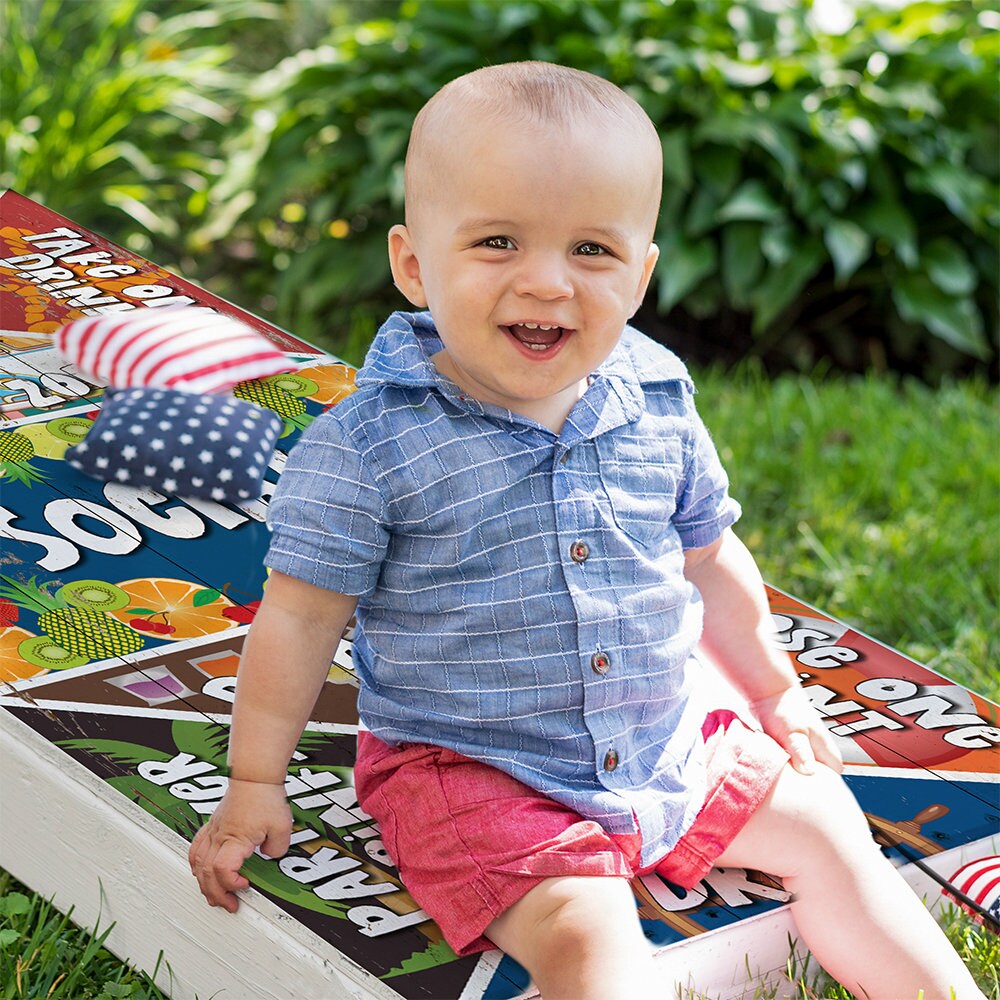 Drinking Game Ver 2 - Cornhole Board Wrap - Set of 2