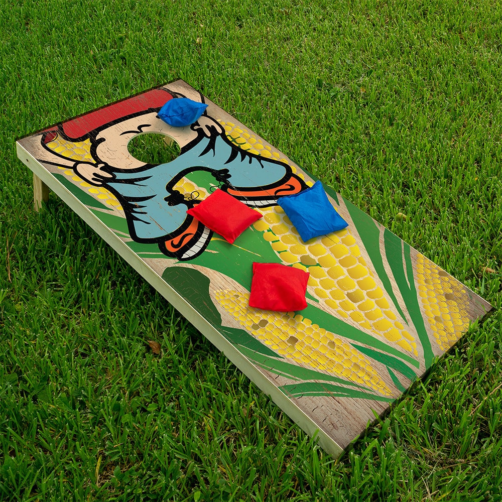 (Kiss My Ass) - Cornhole Board Wrap - Set of 2