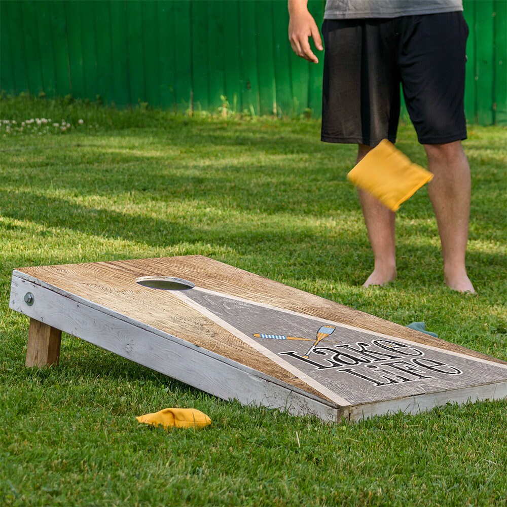 Lake Life - Cornhole Board Wrap - Set of 2