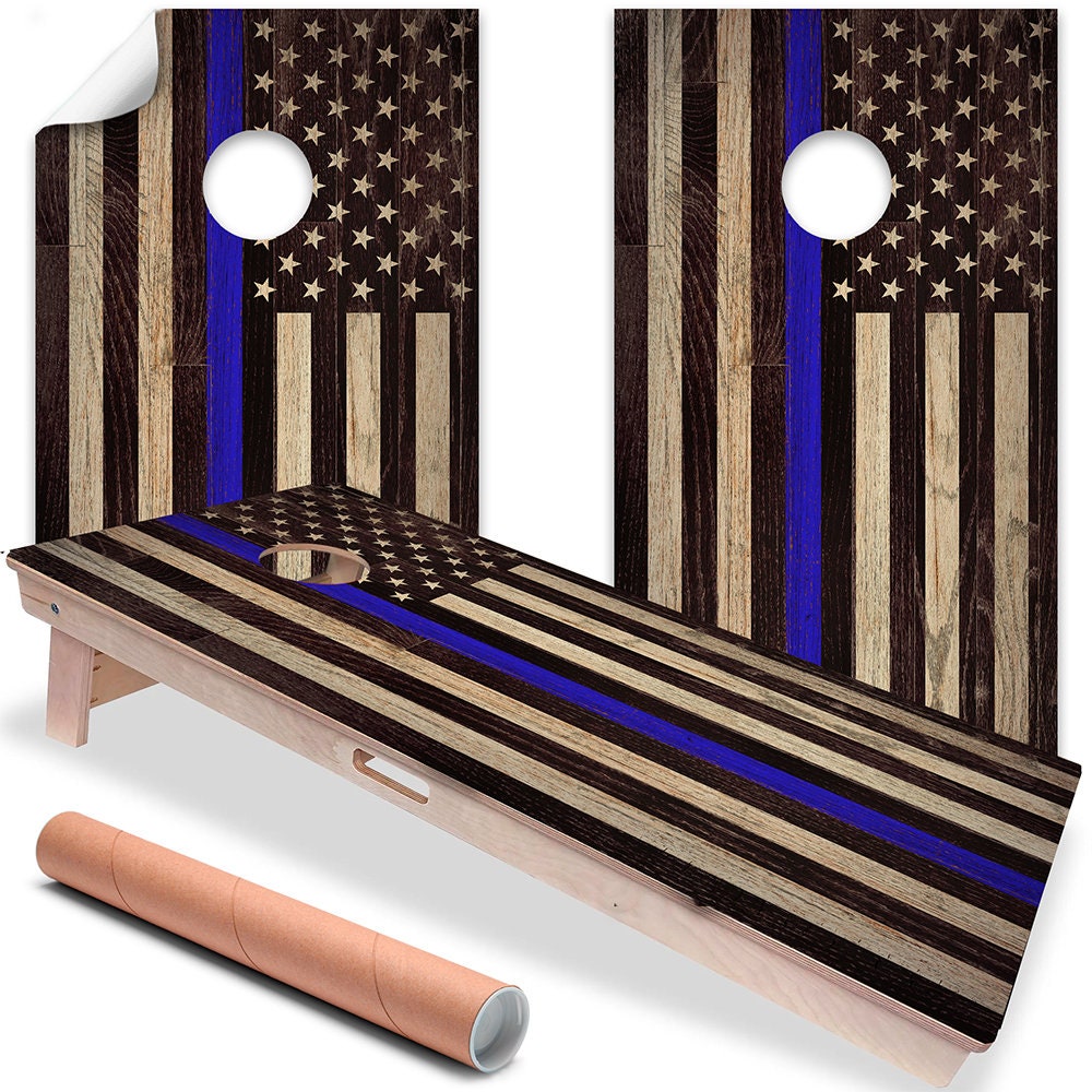 Police Support - Cornhole Board Wrap - Set of 2