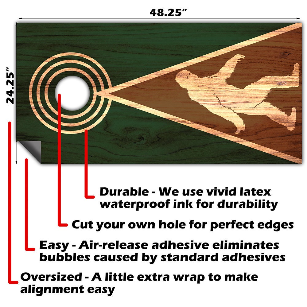 Legend Bigfoot - Cornhole Board Wrap - Set of 2