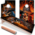 Ghost Cowboys - Cornhole Board Wrap - Set of 2