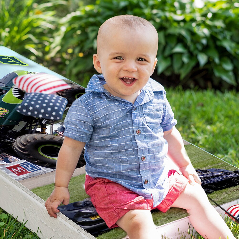 Monster Truck Off-road - Cornhole Board Wrap - Set of 2