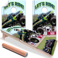 Monster Truck Off-road - Cornhole Board Wrap - Set of 2
