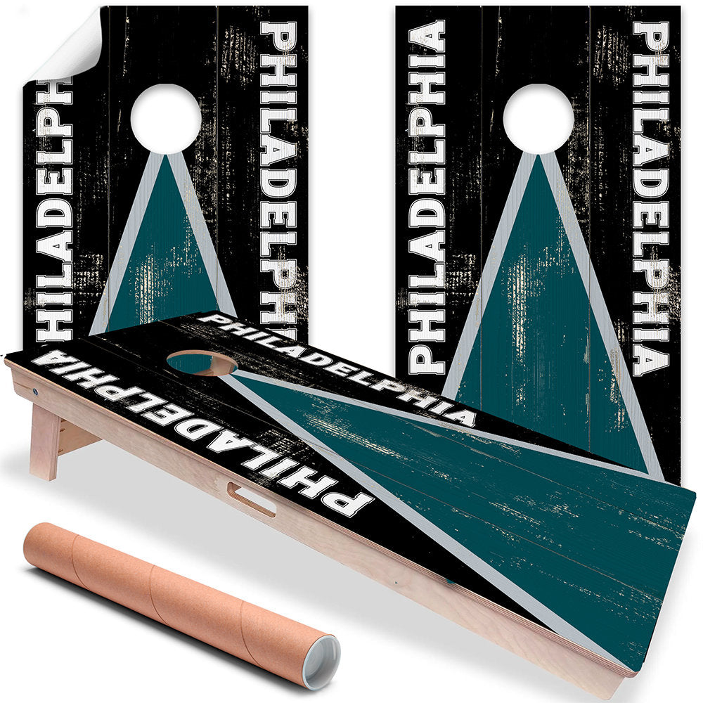 Philadelphia Football - Cornhole Board Wrap - Set of 2