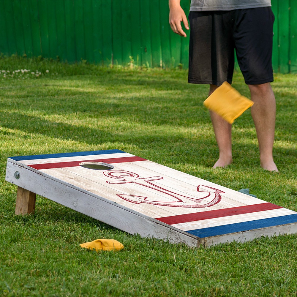Nautical - Cornhole Board Wrap - Set of 2