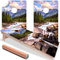 Scenic Mountain - Cornhole Board Wrap - Set of 2