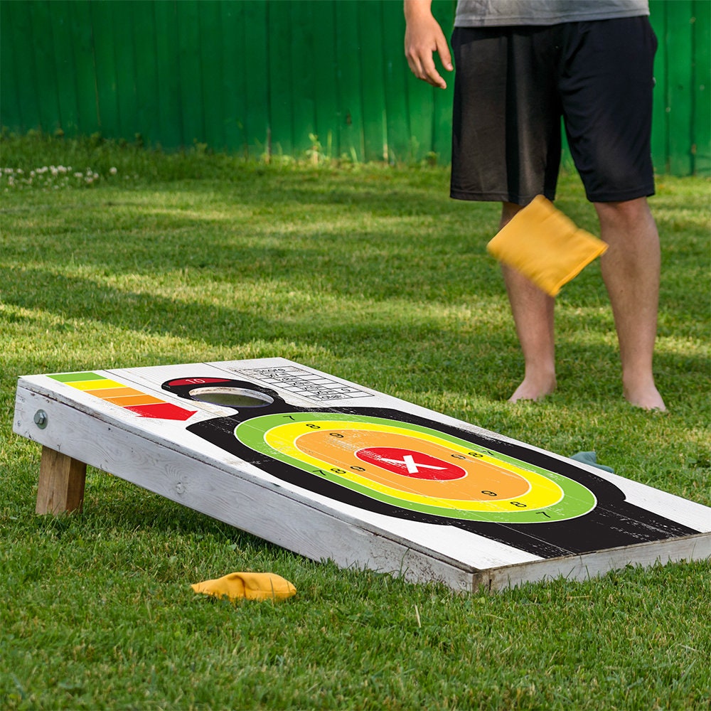Shooting Target - Cornhole Board Wrap - Set of 2