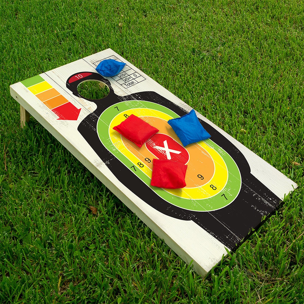 Shooting Target - Cornhole Board Wrap - Set of 2