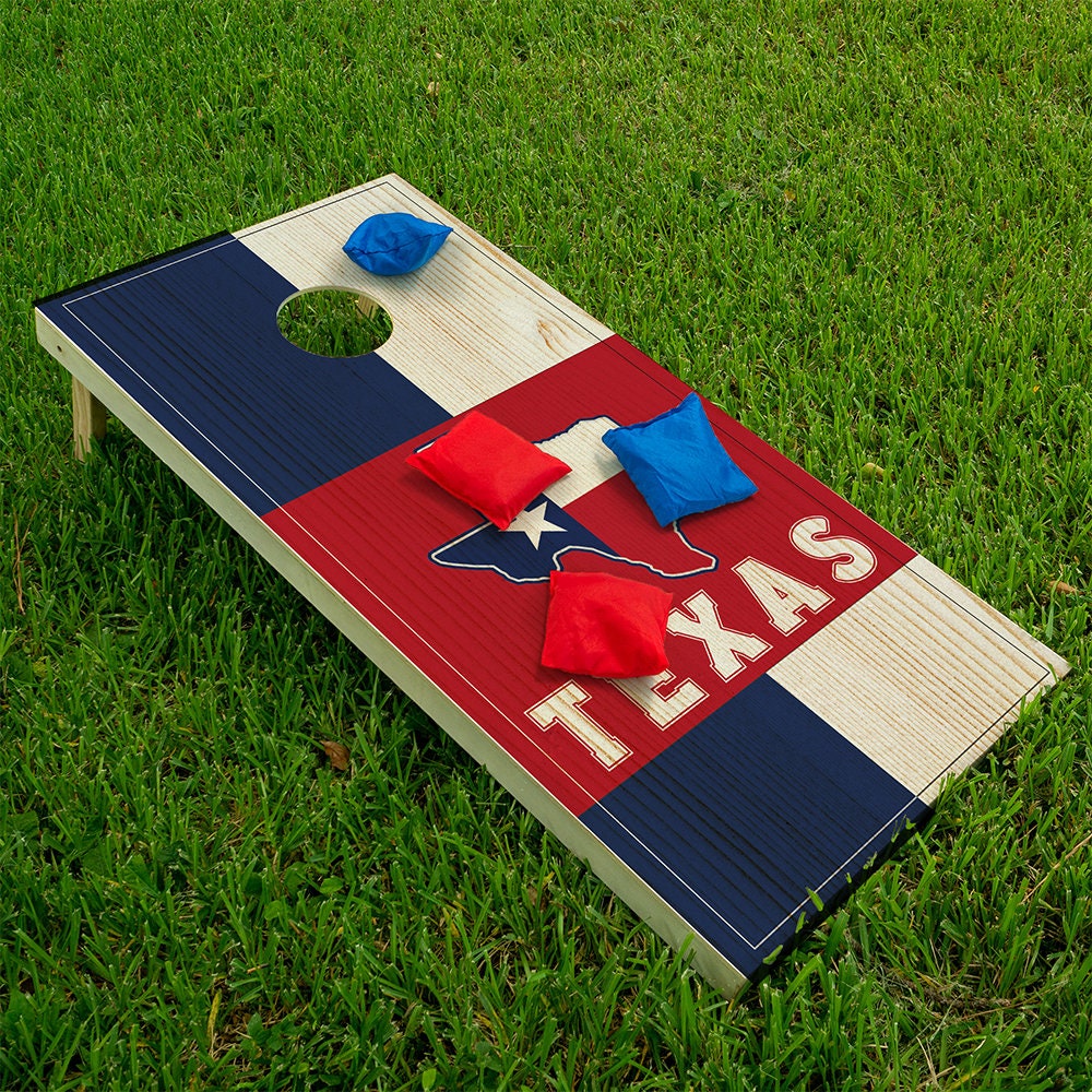 Texas State - Cornhole Board Wrap - Set of 2