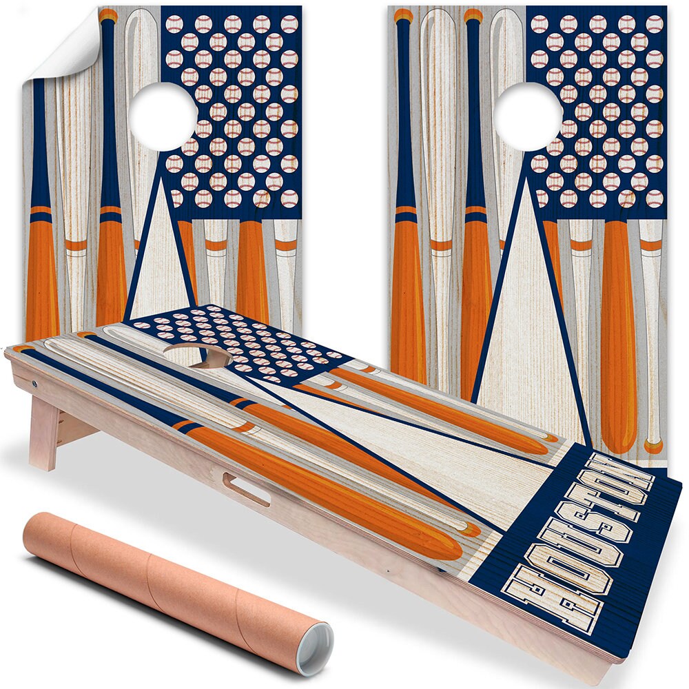 Houston Baseball - Cornhole Board Wrap - Set of 2