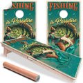 Bass Fishing - Cornhole Board Wrap - Set of 2
