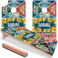 Drinking Game Ver 2 - Cornhole Board Wrap - Set of 2