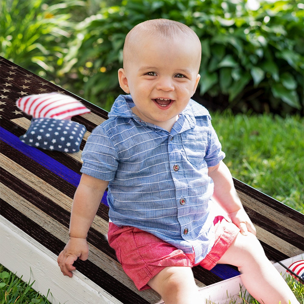 Police Support - Cornhole Board Wrap - Set of 2