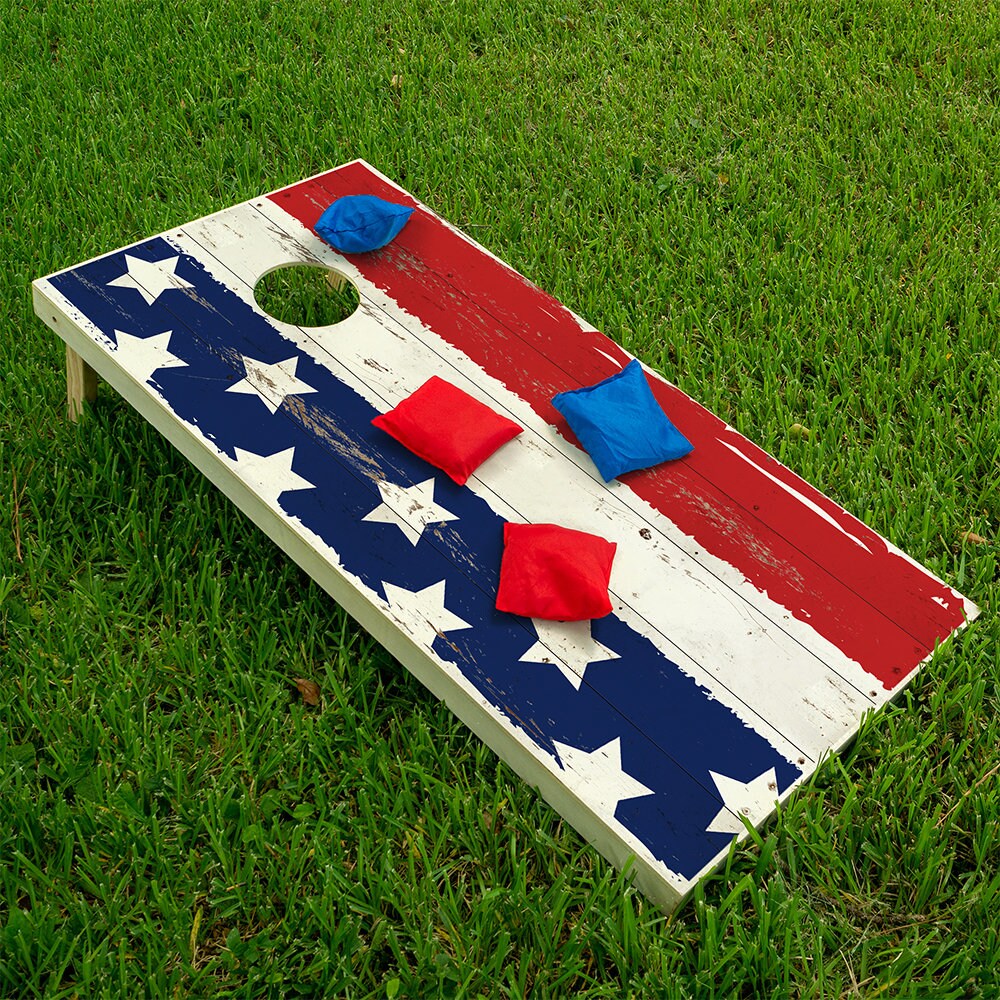 Stars and Stripes - Cornhole Board Wrap - Set of 2