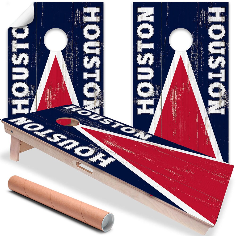 Houston Football - Cornhole Board Wrap - Set of 2