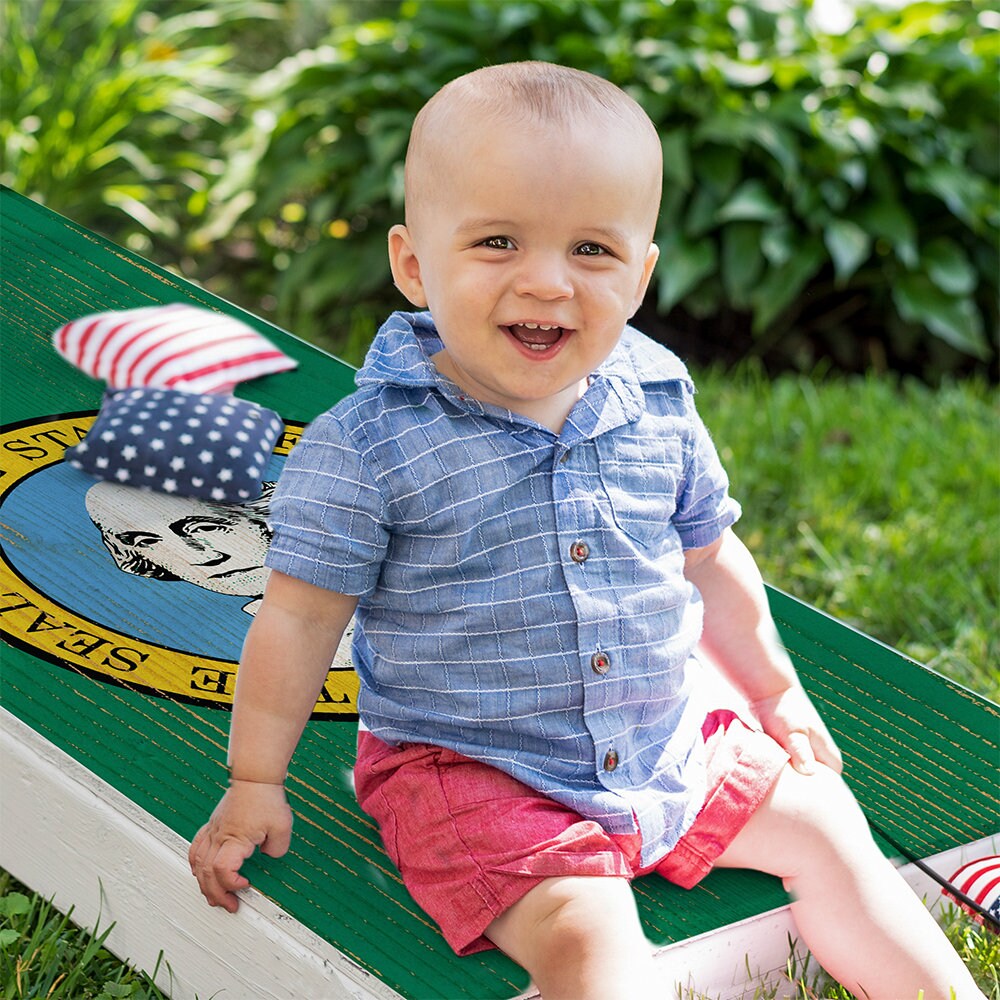 Washington State - Cornhole Board Wrap - Set of 2