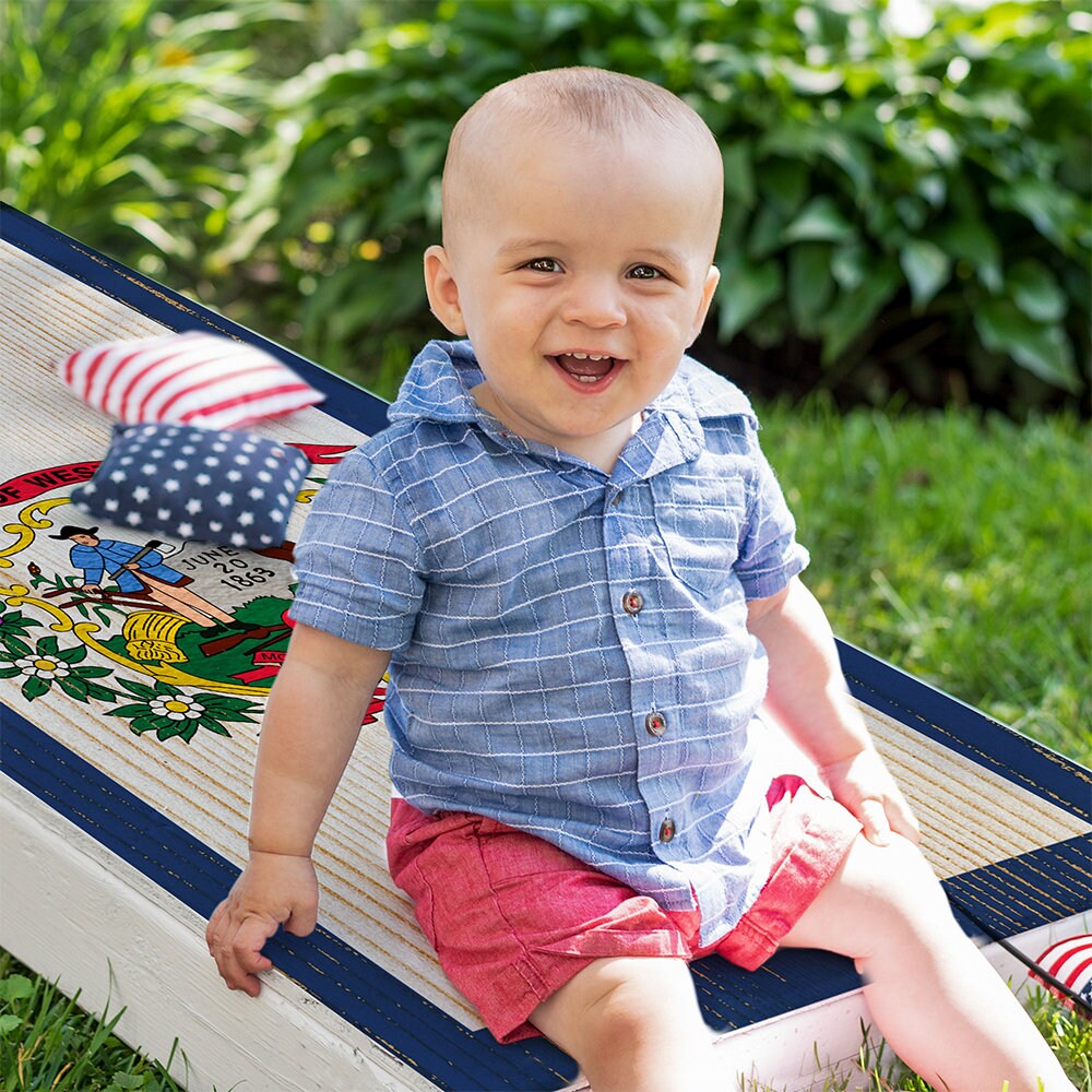 West Virginia State - Cornhole Board Wrap - Set of 2